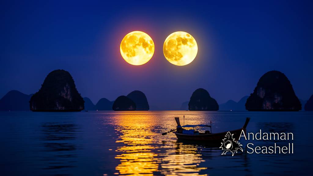 Two Bright Dots and a Crescent: June's Night Sky Show Over Phang Nga Bay