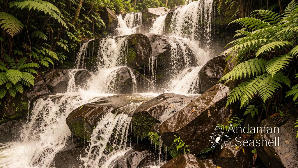 Ton Chong Fa waterfall at peak rainy-season flow