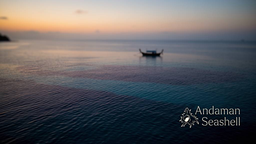 A serene twilight view over the deep Andaman Sea horizon