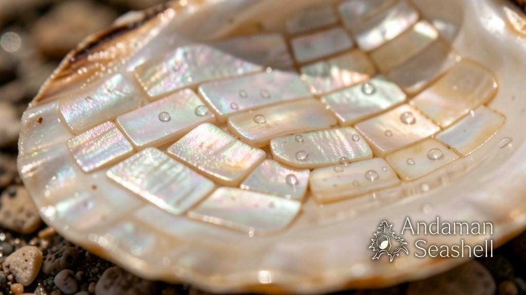 Macro bands of nacre inside a shell