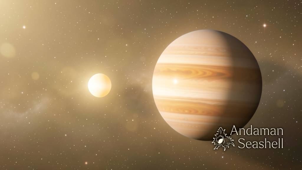 A peaceful gas giant and small white dwarf sharing a stable orbit