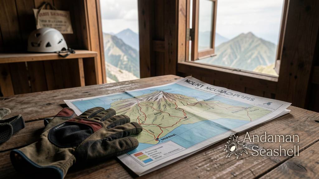 Climbing gear and shelter mood before the ascent to Mytikas
