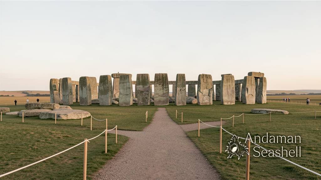 Stonehenge at dawn with a private visitor inside the circle