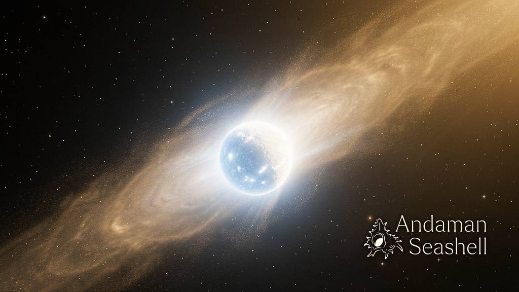 Close-up of a glowing comet nucleus with a luminous dust and ice tail streaking through deep space, warm sunlight illuminating the icy core