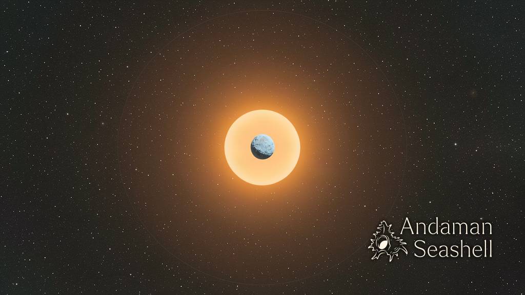 Artist’s view of HD 137010 b orbiting its orange K-dwarf star