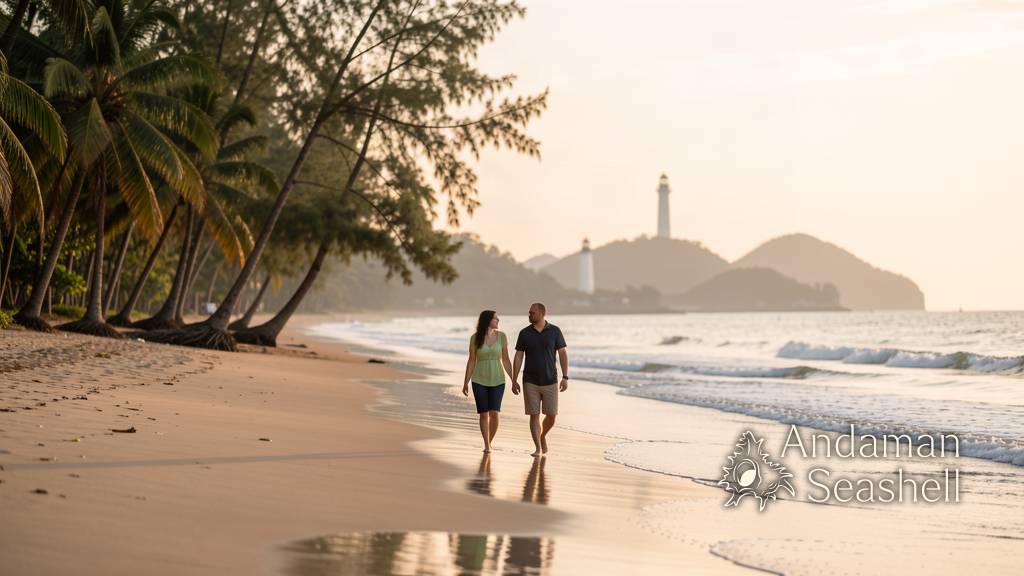 Late-afternoon walk along the Khao Lak coast