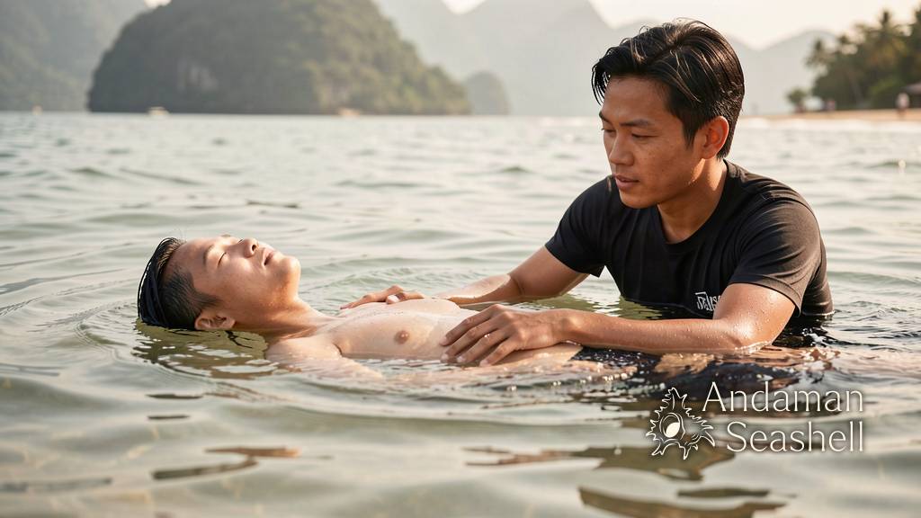 A breathing-focused floating exercise shows surf therapy is more than surfing