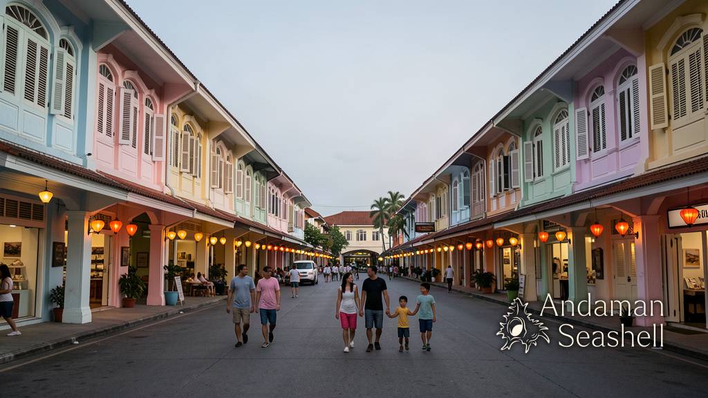 Projection mapping lighting a historic Phuket Old Town facade