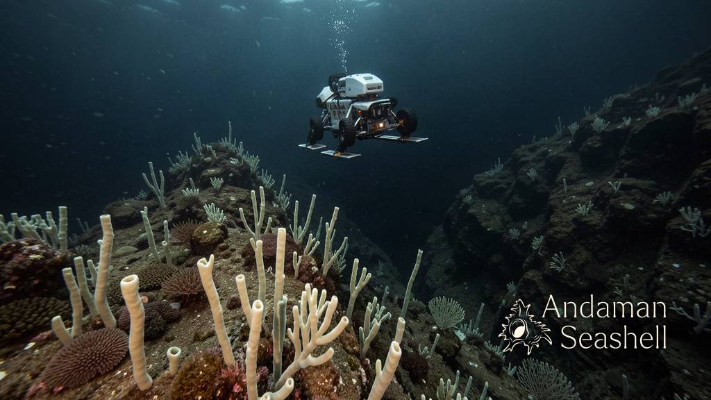 ROV view of a deep Alaskan coral and sponge habitat