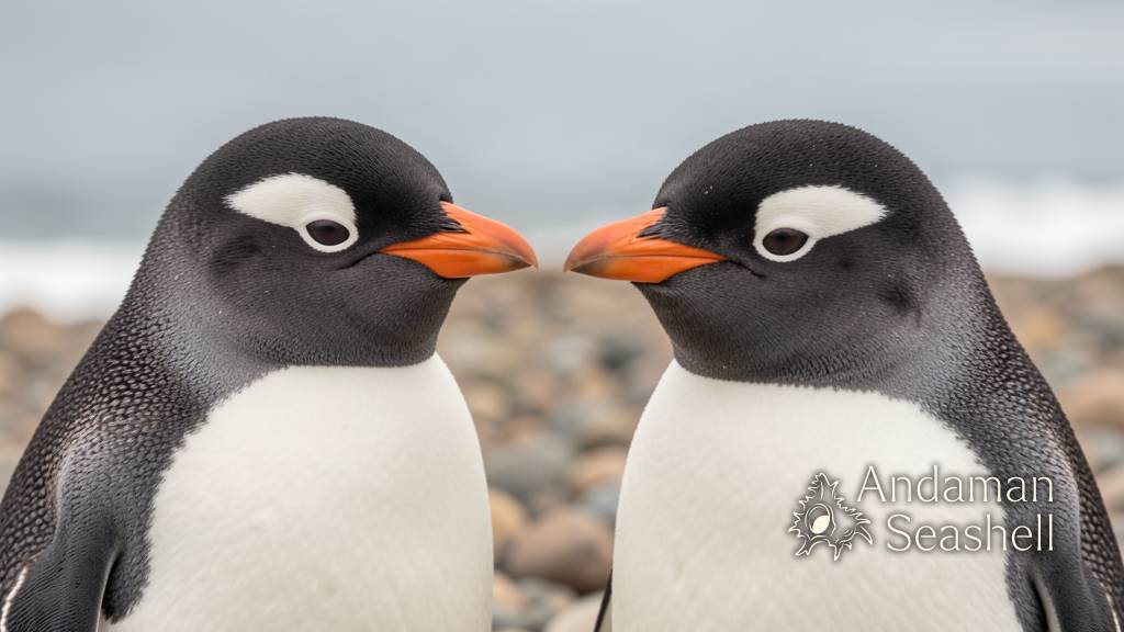 Two gentoo penguins in near-identical profile, the cryptic species made visible
