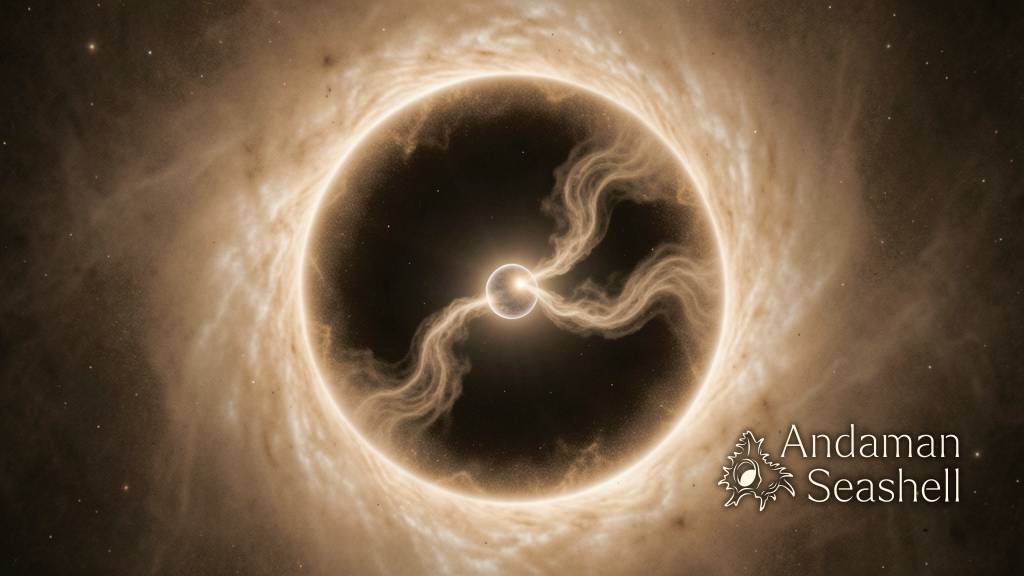 A dark gap carved in a glowing dust ring, with the forming planet at its center