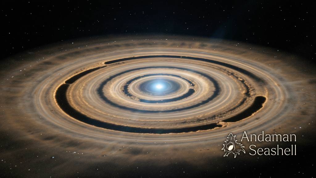 A newborn Jupiter-like planet glowing in the gap it carved inside a protoplanetary disk